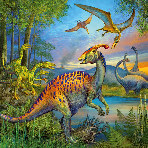 Ravensburger - Dinosaur Fascination Puzzle 3x49 pc , Children's Puzzles 9317