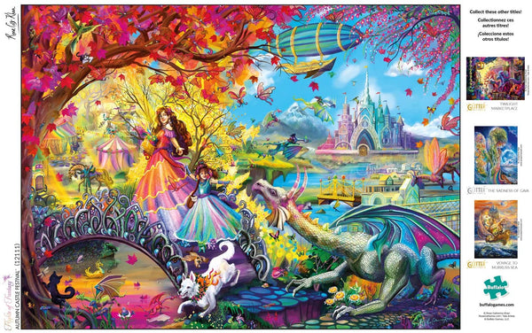 Buffalo Games - Flights of Fantasy - Autumn Castle Festival - 1000 Piece Jigsaw Puzzle