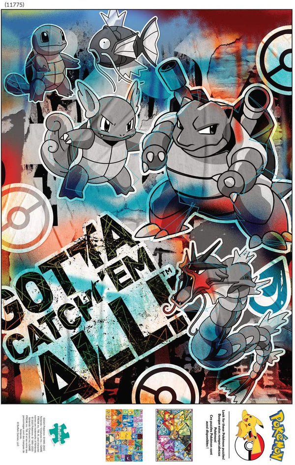 Buffalo Games - Pokemon Squirtle Evolution Graffiti Jigsaw Puzzle (1000 Pieces)