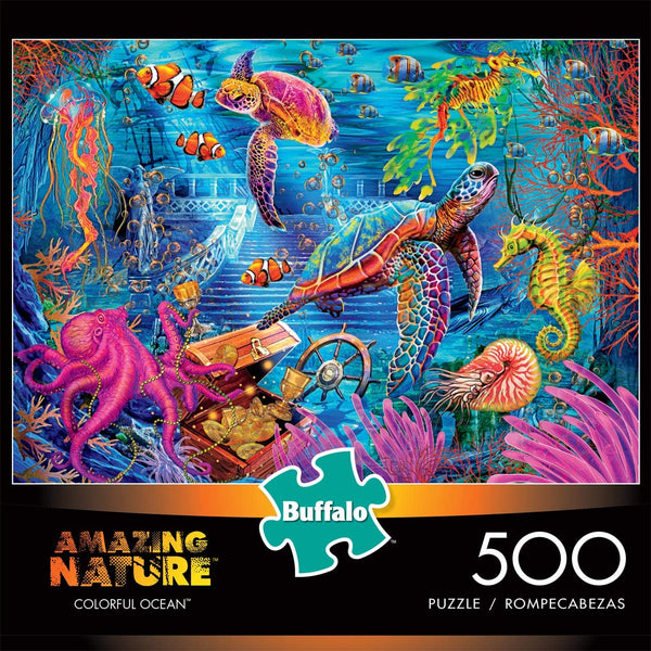 Buffalo Games - Colorful Ocean - 500 Piece Jigsaw Puzzle