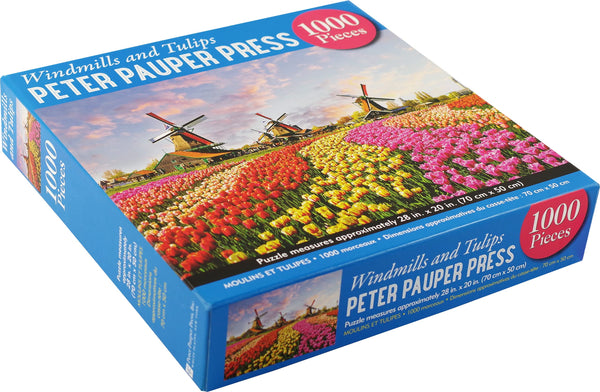 Peter Pauper Press - Windmills and Tulips Jigsaw Puzzle (1000 Pieces)