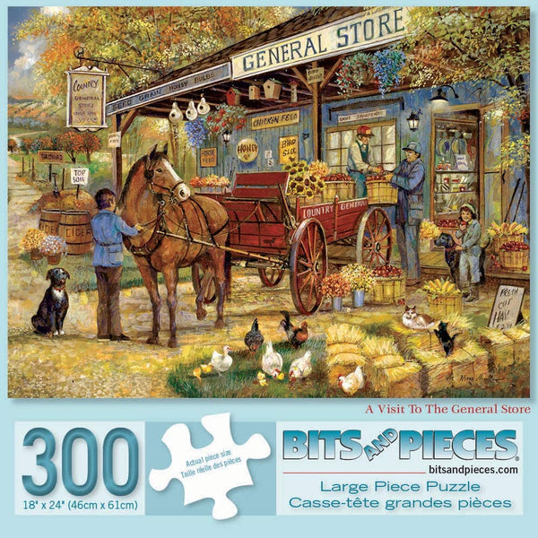 Bits and Pieces - A Visit to The General Store by Ruane Manning Jigsaw Puzzle (300 Pieces)