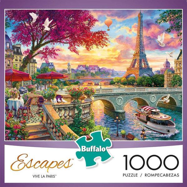 Buffalo Games - Escapes Collection - Vive la Paris - 1000 Piece Jigsaw Puzzle