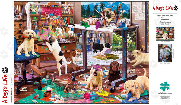 Buffalo Games - A Dog's Life - Painting Puppies Jigsaw Puzzle (750 Pieces)