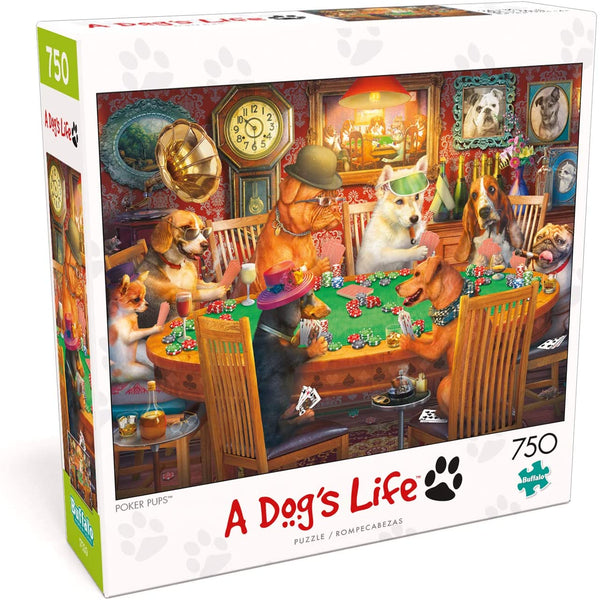 Buffalo Games - A Dog's Life - Poker Pups - 750Piece Jigsaw Puzzle