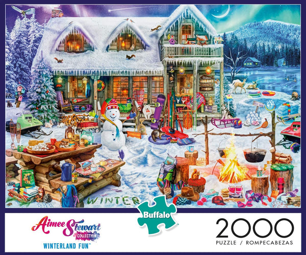 Buffalo Games - Aimee Stewart - Winterland Fun - 2000 Piece Jigsaw Puzzle