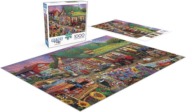 Buffalo Games - Country Life Collection - Antique Market - 1000 Piece Jigsaw Puzzle