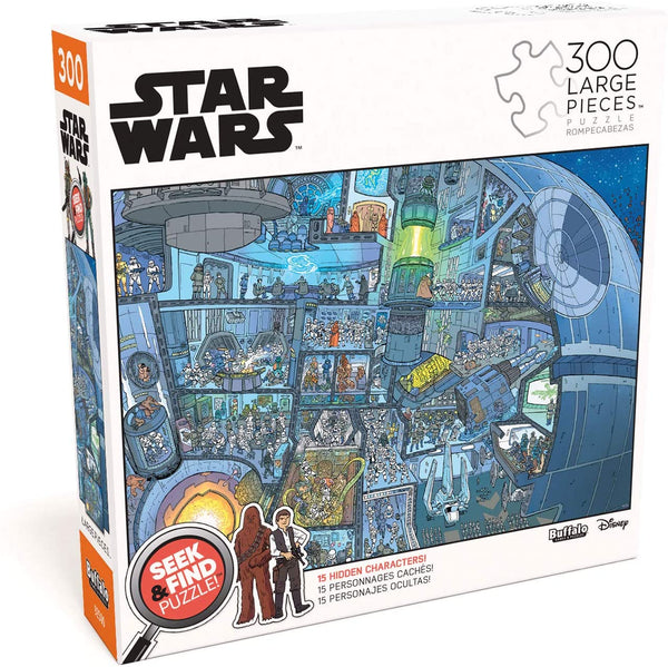 Buffalo Games Star Wars - Seek & Find - The Death Star - 300 Large Piece Jigsaw Puzzle