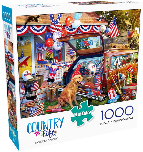 Buffalo Games - Patriotic Road Trip - 1000 Piece Jigsaw Puzzle