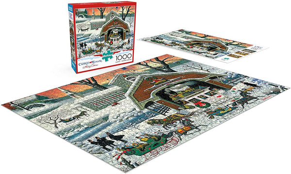 Buffalo Games - Charles Wysocki - TWAS' The Twilight Before Christmas - 1000 Piece Jigsaw Puzzle