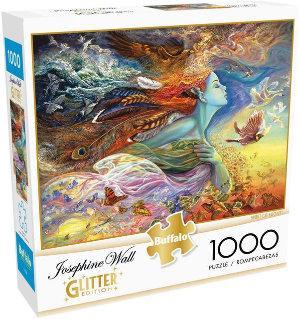 Buffalo Games Josephine Wall - Spirit of Flight - Glitter Edition - 1000 Piece Jigsaw Puzzle