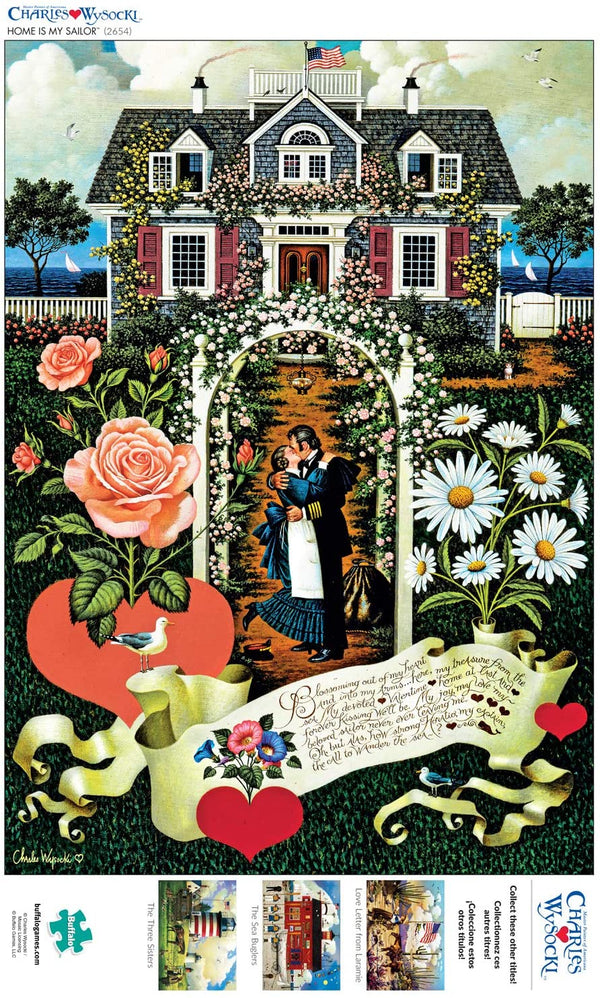 Buffalo Games - Charles Wysocki - Home is My Sailor - 300 Large Piece Jigsaw Puzzle
