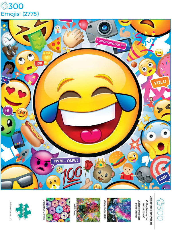 Buffalo Games - Emojis - 300 Large Piece Jigsaw Puzzle