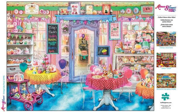 Buffalo Games - Aimee Stewart - Vintage Cake Shop - 1000Piece Jigsaw Puzzle