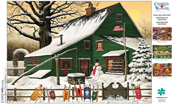 Buffalo Games - Charles Wysocki - Cocoa Break at The Copperfields - 500 Piece Jigsaw Puzzle