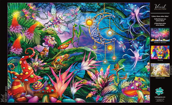 Buffalo Games - Vivid Collection - Fairy Forest - 300 Large Piece Jigsaw Puzzle