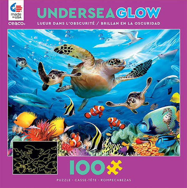 Ceaco Undersea Glow Journey of The Sea Turtles Jigsaw Puzzle