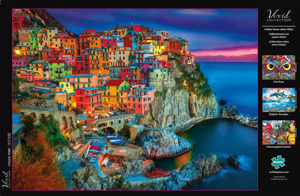 Buffalo Games - Vivid Collection - Cinque Terre - 1000 Piece Jigsaw Puzzle