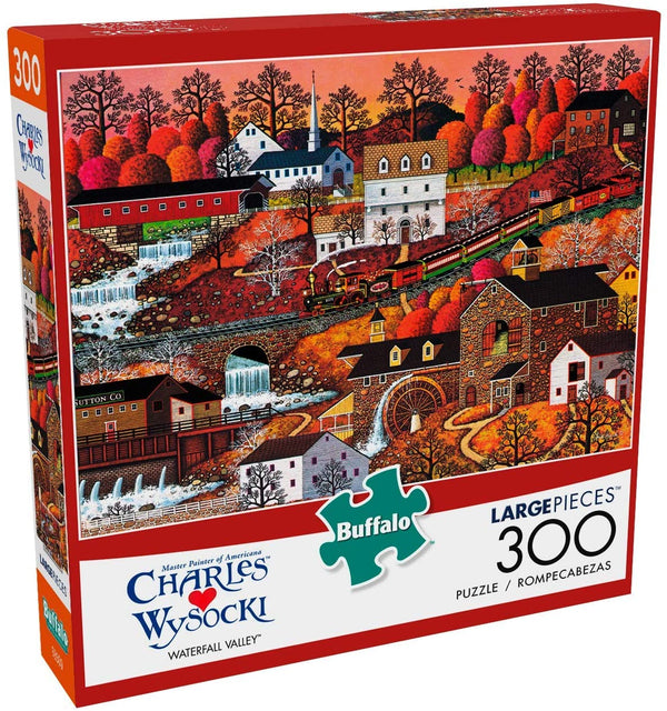 Buffalo Games - Charles Wysocki - Waterfall Valley - 300 Large Piece Jigsaw Puzzle