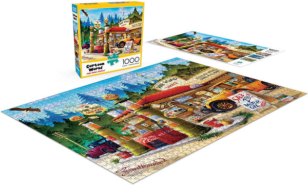 Buffalo Games Cartoon World - Pine Road Service - 1000 Piece Jigsaw Puzzle