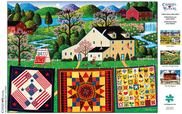 Buffalo Games - Charles Wysocki - The Quiltmaker Lady - 1000 Piece Jigsaw Puzzle