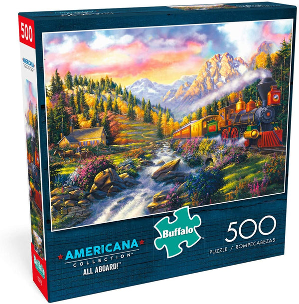 Buffalo Games - Americana Collection - All Aboard! - 500 Piece Jigsaw Puzzle