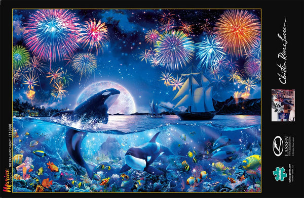 Buffalo Games - Marine Color - The Dramatic Night - 1000 Piece Jigsaw Puzzle