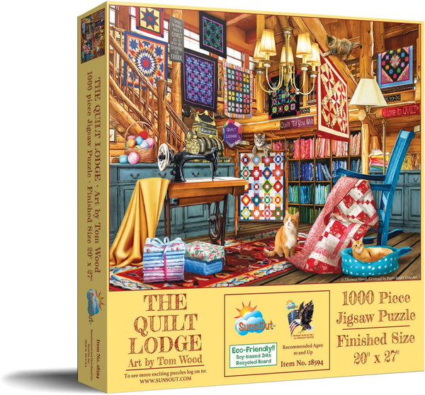 Sunsout - The Quilt Lodge Jigsaw Puzzle (1000 Pieces)
