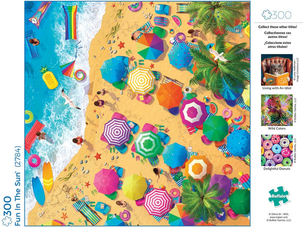 Buffalo Games - Fun in The Sun - 300 Large Piece Jigsaw Puzzle