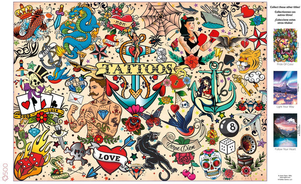 Buffalo Games - Tattoopalooza - 500 Piece Jigsaw Puzzle