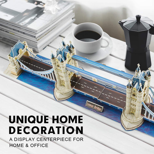 Cubic Fun - National Geographic 3D Puzzle - Tower Bridge (London) Jigsaw Puzzle (120 Pieces)