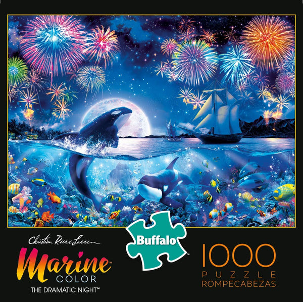 Buffalo Games - Marine Color - The Dramatic Night - 1000 Piece Jigsaw Puzzle