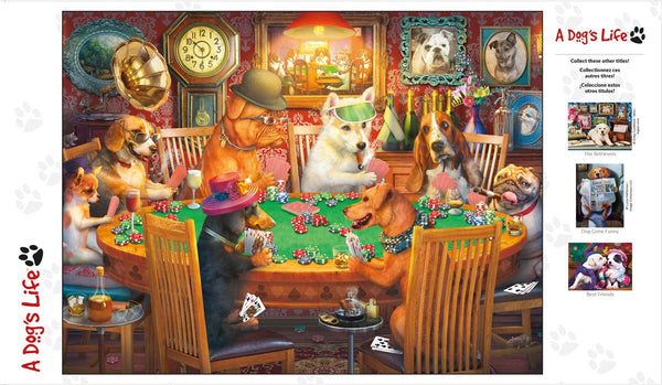 Buffalo Games - A Dog's Life - Poker Pups - 750Piece Jigsaw Puzzle