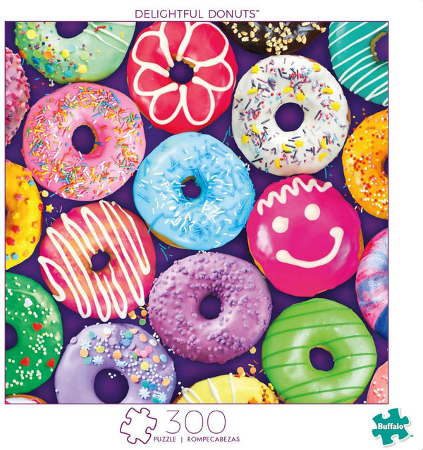 Buffalo Games - Delightful Donuts - 300 Large Piece Jigsaw Puzzle