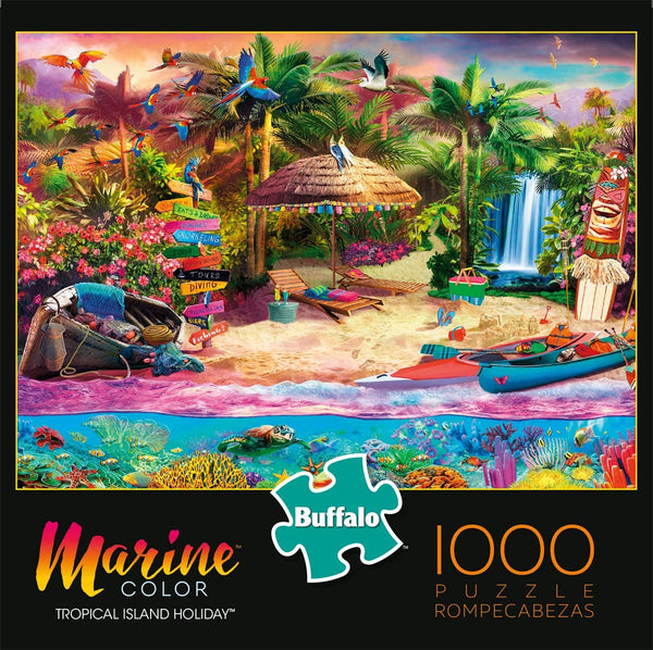 Buffalo Games - Tropical Island Holiday - 1000 Piece Jigsaw Puzzle