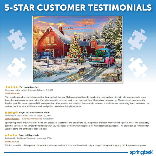 Springbok Red Barn Farms - 1000 Piece Jigsaw Puzzle - Large 30