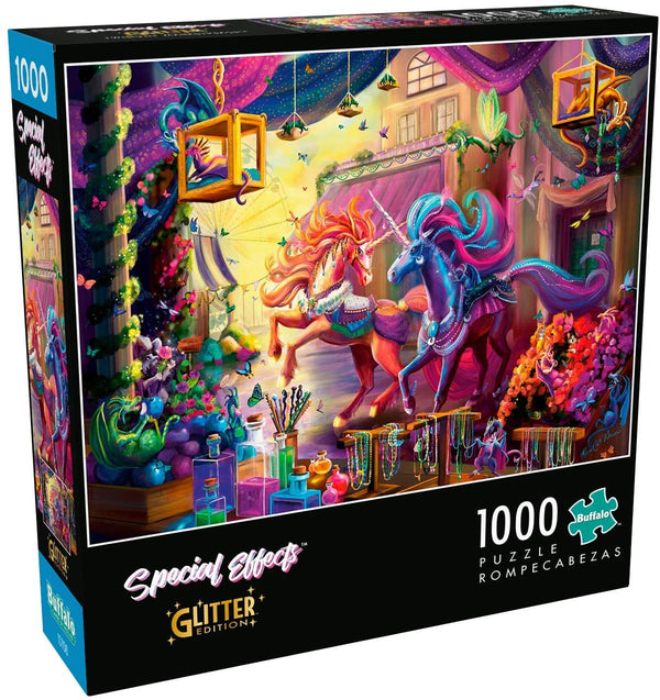 Buffalo Games - Twillight Marketplace - Special Effects Glitter Edition - 1000 Piece Jigsaw Puzzle