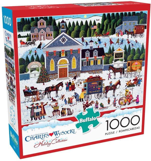 Buffalo Games Churchyard Christmas by Charles Wysocki Jigsaw Puzzle (1000 Piece)