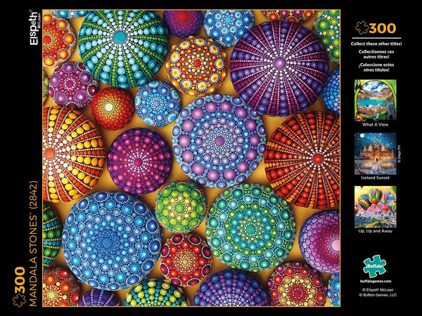 Buffalo Games - Mandala Stones - 300 Large Piece Jigsaw Puzzle