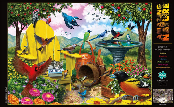 Buffalo Games - Amazing Nature Collection - Hidden Birds - 500 Piece Jigsaw Puzzle