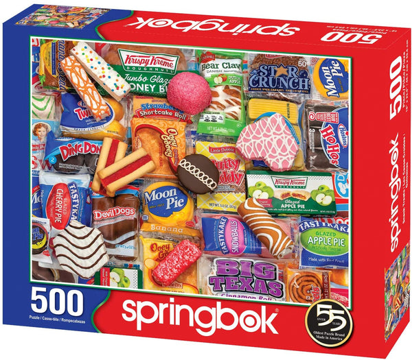 Springbok Puzzles - Snack Treats - 500 Piece Jigsaw Puzzle - Large 23.5