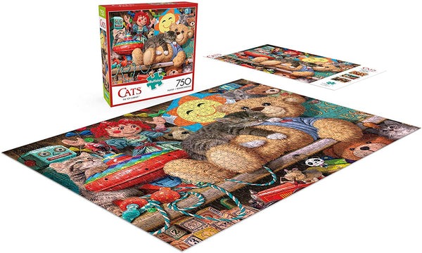 Buffalo Games - Cats Collection - Toy Cabinet - 750 Piece Jigsaw Puzzle