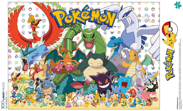 Buffalo Games - Pokemon - Fan Favorites - 300 Large Piece Jigsaw Puzzle