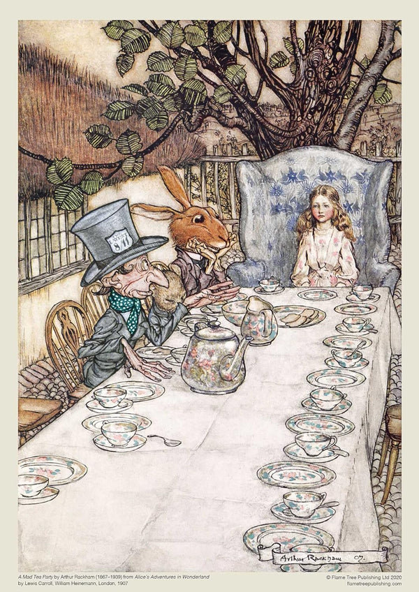 Flame Tree Studio - Wonderland Tea Party by Arthur Rackham Jigsaw Puzzle (1000 Pieces)