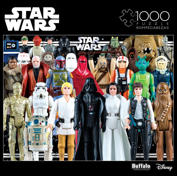 Star Wars - Vintage Action Figures - 1000 Piece Jigsaw Puzzle