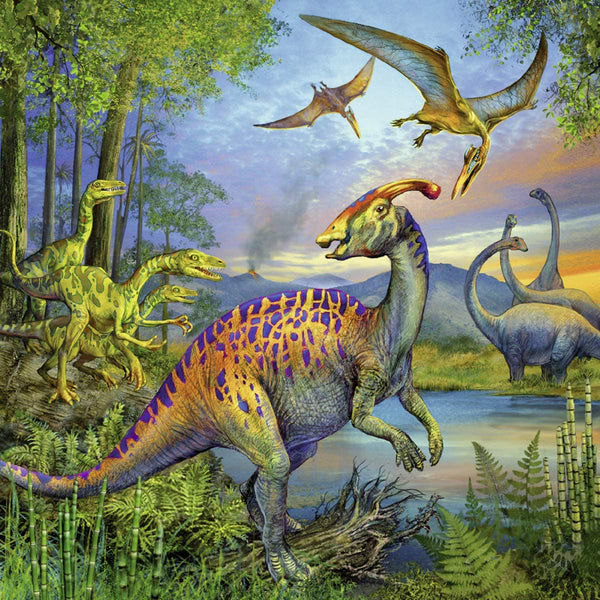 Ravensburger - Dinosaur Fascination Puzzle 3x49 pc , Children's Puzzles 9317