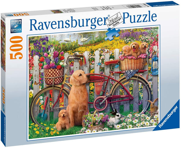 Ravensburger - Cute Dogs in the Garden Jigsaw Puzzle (500 Pieces) 150366