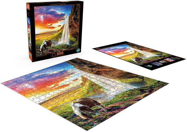 Buffalo Games - Icelandic Waterfall - 300 Large Piece Jigsaw Puzzle