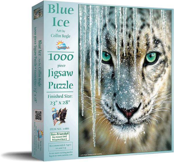 Sunsout - Blue Ice Jigsaw Puzzle (1000 Pieces)
