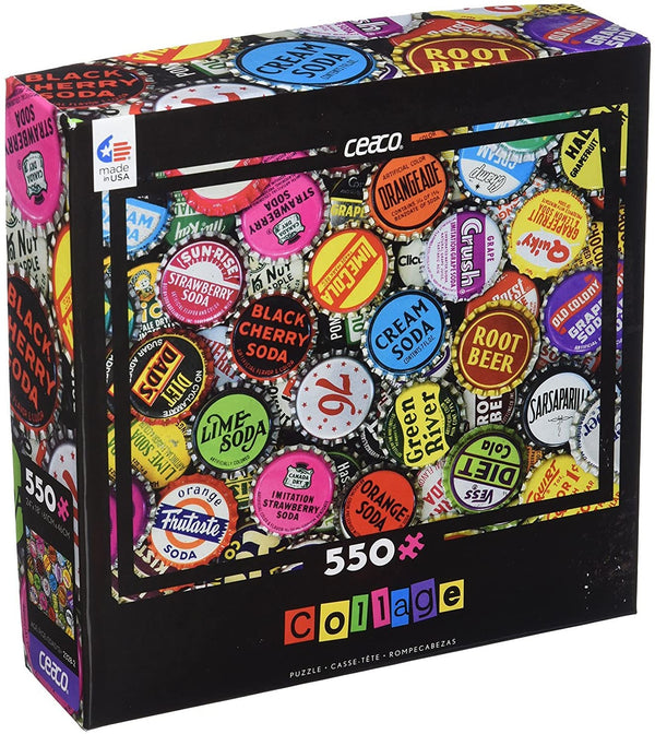 Ceaco Bottle Caps Logo Collage Puzzle (550Piece)